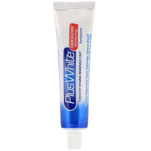 Plus White, The Smokers' Whitening Toothpaste, Cool Peppermint Flavor, 3.5 oz (100 g) فوائد
