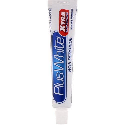 Plus White, Xtra Whitening with Peroxide, Clean Mint Flavor, 2.0 oz (56.6 g) فوائد