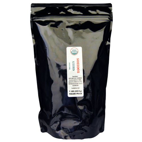 J&R Port Trading Co, Organic Green Rooibos, Caffeine Free, 1 lb (454 g) فوائد