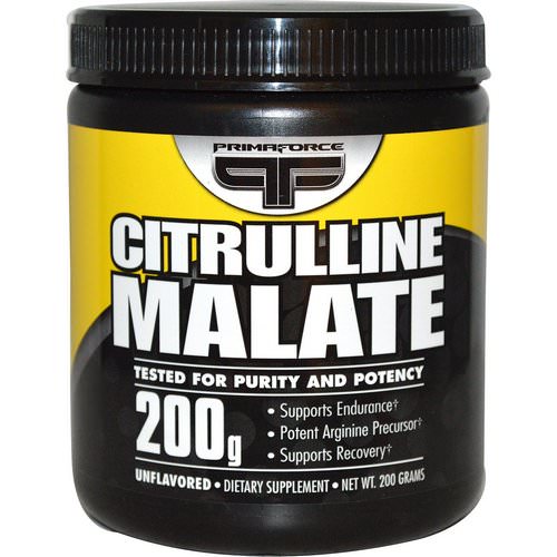 Primaforce, Citrulline Malate, Unflavored, 200 g فوائد