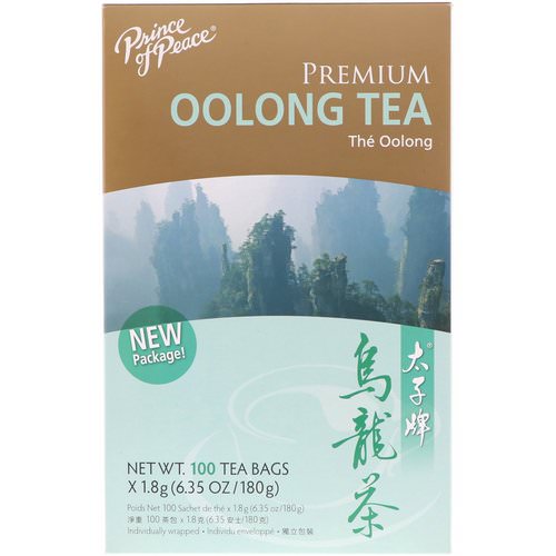 Prince of Peace, Premium Oolong Tea, 100 Individually Wrapped Tea Bags, (1.8 g) Each فوائد