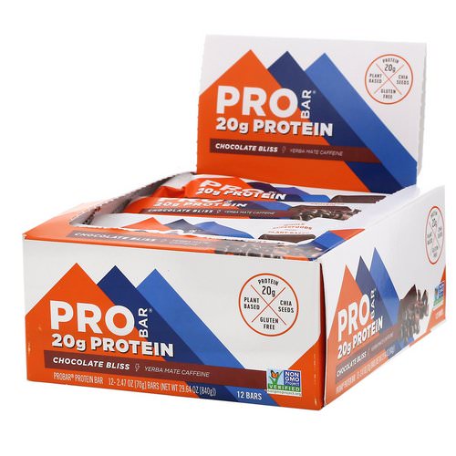 ProBar, Protein Bar, Chocolate Bliss, 12 Bars, 2.47 oz (70 g) Each فوائد
