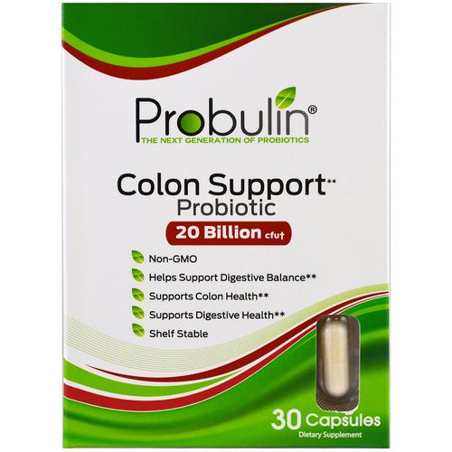 Probulin, Colon Support, Probiotic, 30 Capsules فوائد