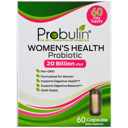 Probulin, Women's Health, Probiotic, 60 Capsules فوائد