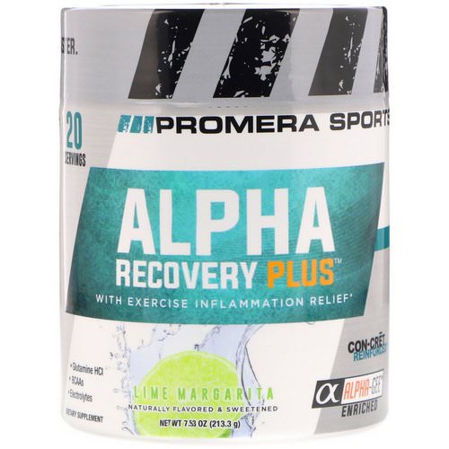 Promera Sports, Alpha Recovery Plus, Lime Margarita, 7.53 oz (213.3 g) فوائد