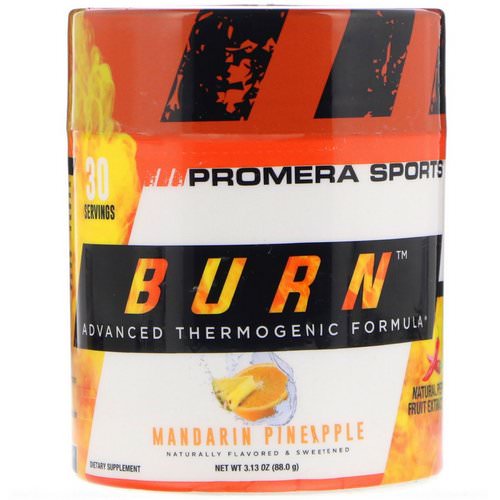 Promera Sports, Burn, Advanced Thermogenic Formula, Mandarin Pineapple, 3.13 oz (88.0 g) فوائد