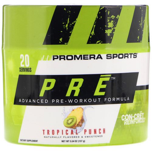 Promera Sports, PRE, Advanced Pre-Workout Formula, Tropical Punch, 5.54 oz (157 g) فوائد