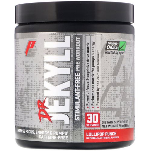 ProSupps, Dr Jekyll, Stimulant-Free Pre-Workout, Lollipop Punch, 7.9 oz (225 g) فوائد