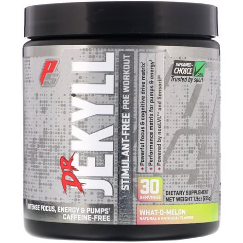 ProSupps, Dr Jekyll, Stimulant-Free Pre-Workout, What-O-Melon, 7.9 oz (225 g) فوائد