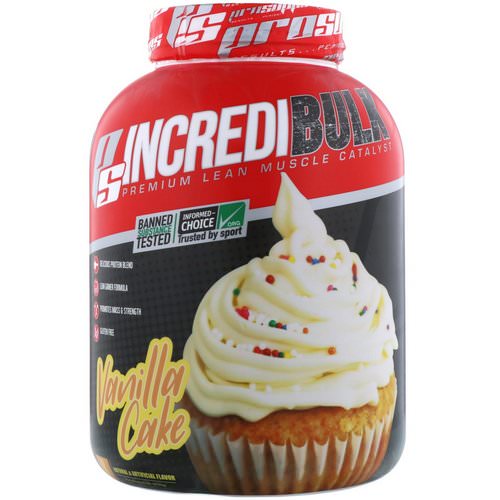 ProSupps, Incredibulk, Vanilla Cake, 6.0 lb (2722 g) فوائد