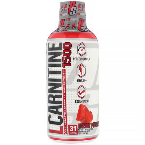 ProSupps, L-Carnitine 1500, Cherry Popsicle, 16 fl oz (473 ml) فوائد