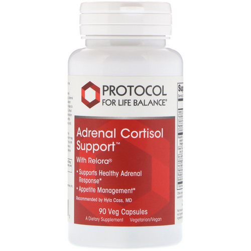 Protocol for Life Balance, Adrenal Cortisol Support, 90 Veg Capsules فوائد