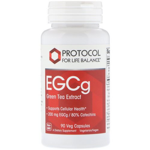 Protocol for Life Balance, EGCg Green Tea Extract, 90 Veg Capsules فوائد