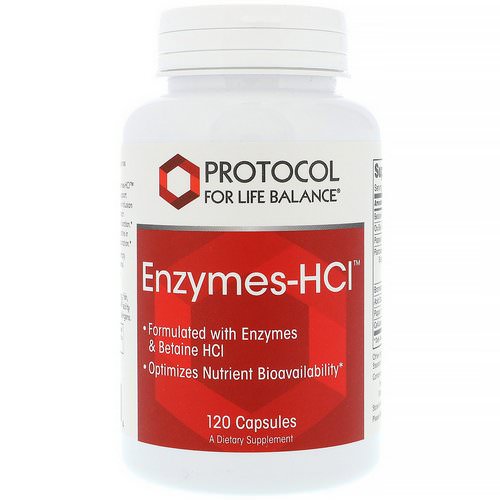 Protocol for Life Balance, Enzymes-HCI, 120 Capsules فوائد