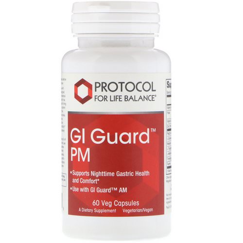 Protocol for Life Balance, GI Guard PM, 60 Veg Capsules فوائد