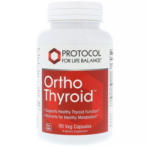 Protocol for Life Balance, Ortho Thyroid, 90 Veg Capsules فوائد