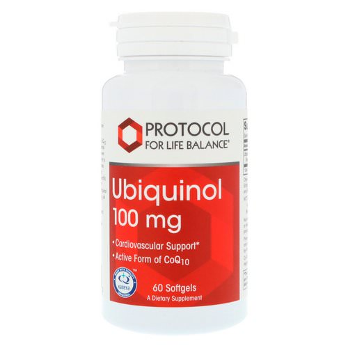 Protocol for Life Balance, Ubiquinol, 100 mg, 60 Softgels فوائد