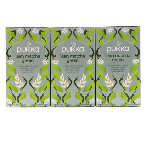 Pukka Herbs, Lean Matcha Green, 3 Pack, 20 Herbal Tea Sachets Each فوائد