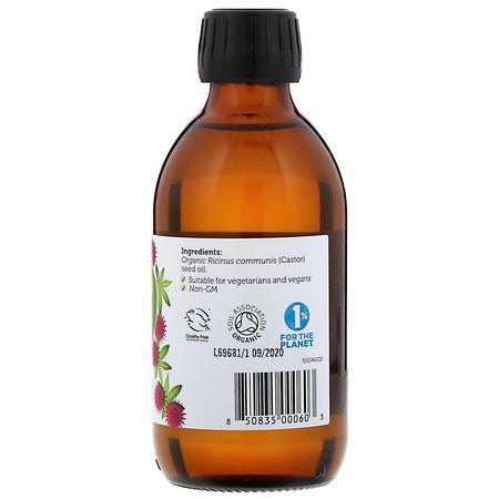 Pukka Herbs, Organic Castor Oil, 250 ml:المصل, زيت الشعر