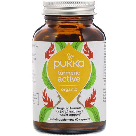 Pukka Herbs Turmeric - الكركمين, الكركم, مضادات الأكسدة, المكملات الغذائية