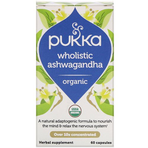Pukka Herbs, Organic Wholistic Ashwagandha, 60 Capsules فوائد