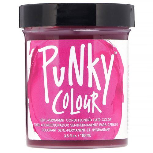 Punky Colour, Semi-Permanent Conditioning Hair Color, Flamingo Pink, 3.5 fl oz (100 ml) فوائد