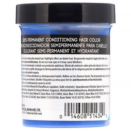 Punky Colour, Semi-Permanent Conditioning Hair Color, Lagoon Blue, 3.5 fl oz (100 ml):ل,ن الشعر, الشعر