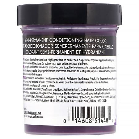 Punky Colour, Semi-Permanent Conditioning Hair Color, Purple, 3.5 fl oz (100 ml):ل,ن الشعر, الشعر