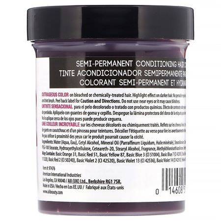 Punky Colour, Semi-Permanent Conditioning Hair Color, Red Wine, 3.5 fl oz (100 ml):ل,ن الشعر, الشعر