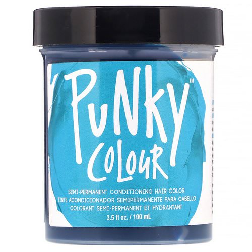 Punky Colour, Semi-Permanent Conditioning Hair Color, Turquoise, 3.5 fl oz (100 ml) فوائد