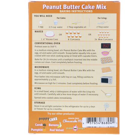 Puppy Cake, Wheat-Free Cake Mix, For Dogs, Peanut Butter Flavored, 9 oz (255 g):علاج الحي,انات الأليفة, الحي,انات الأليفة