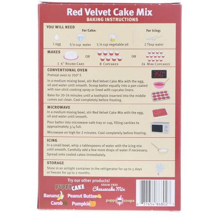 Puppy Cake, Wheat-Free Cake Mix, For Dogs, Red Velvet, Beet Flavored, 9 oz (255 g):علاج الحي,انات الأليفة, الحي,انات الأليفة