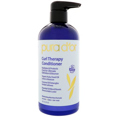 Pura D'or, Curl Therapy Conditioner, 16 fl oz (473 ml) فوائد