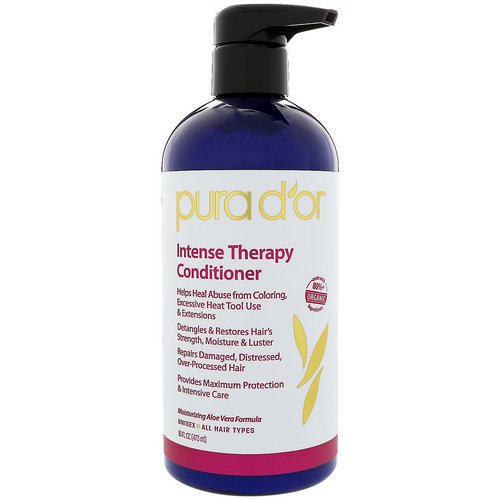 Pura D'or, Intense Therapy Conditioner, 16 fl oz (473 ml) فوائد