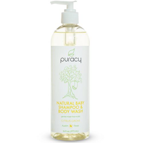 Puracy, Natural Baby Shampoo & Body Wash, Citrus Grove, 16 fl oz (473 ml) فوائد