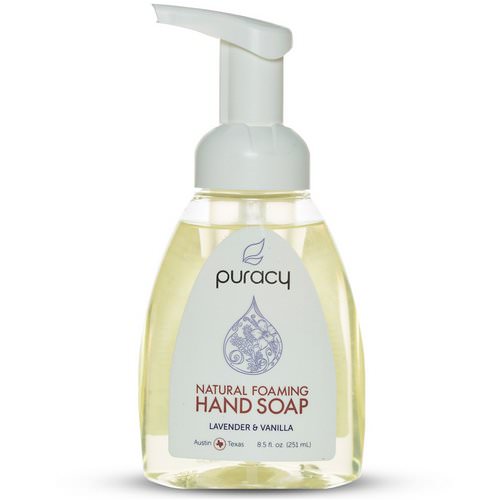 Puracy, Natural Foaming Hand Soap, Lavender & Vanilla, 8.5 fl oz (251 ml) فوائد