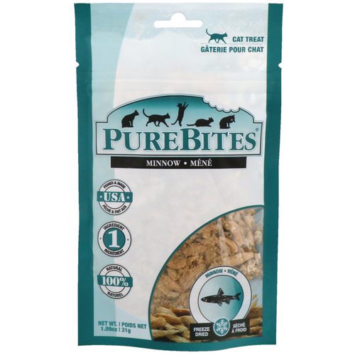 Pure Bites, Freeze Dried, Cat Treats, Minnow, 1.09 oz (31 g) فوائد