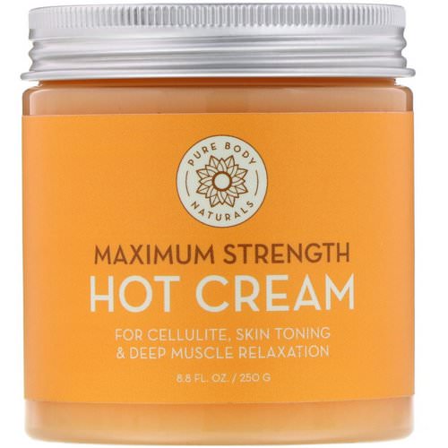 Pure Body Naturals, Maximum Strength Hot Cream, 8.8 fl oz (250 g) فوائد