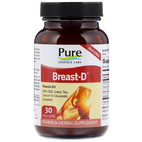 Pure Essence, Breast-D, 30 Vegi-Caps فوائد