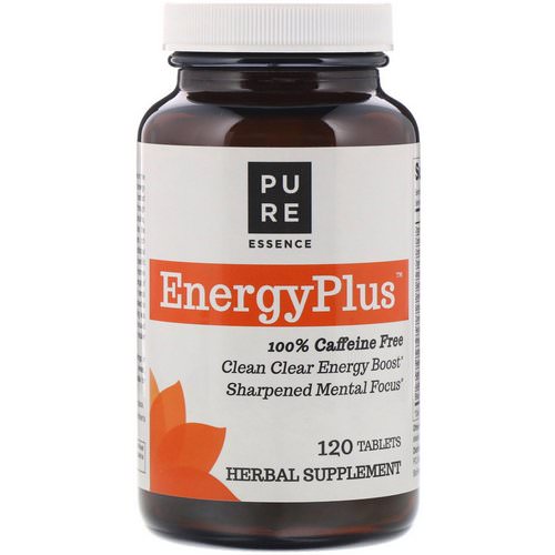 Pure Essence, EnergyPlus, 100% Caffeine Free, 120 Tablets فوائد