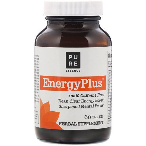 Pure Essence, EnergyPlus, 100% Caffeine Free, 60 Tablets فوائد