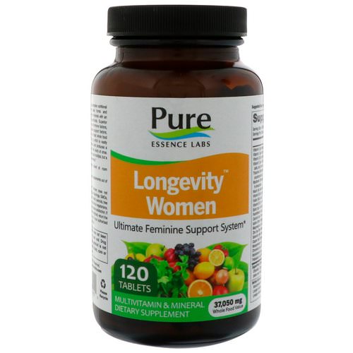 Pure Essence, Longevity Women, 120 Tablets فوائد