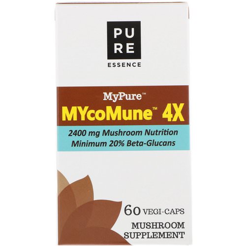 Pure Essence, MyPure, MYcoMune 4X, 60 Vegi-Caps فوائد
