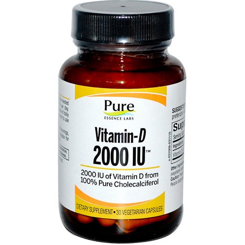 Pure Essence, Vitamin-D, 2000 IU, 30 Veggie Caps فوائد