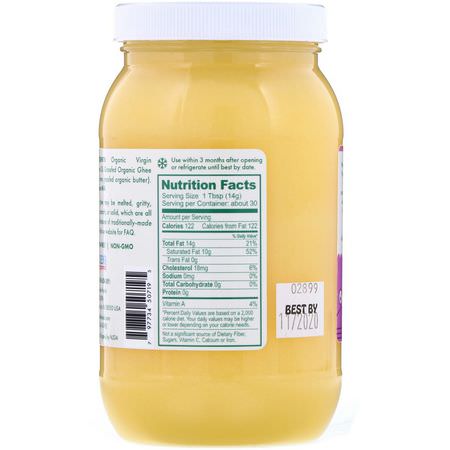 Pure Indian Foods, Organic & Virgin PrimalFat Coconut Ghee, 15 oz (425 g):السمن, الخل