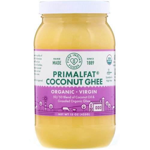 Pure Indian Foods, Organic & Virgin PrimalFat Coconut Ghee, 15 oz (425 g) فوائد
