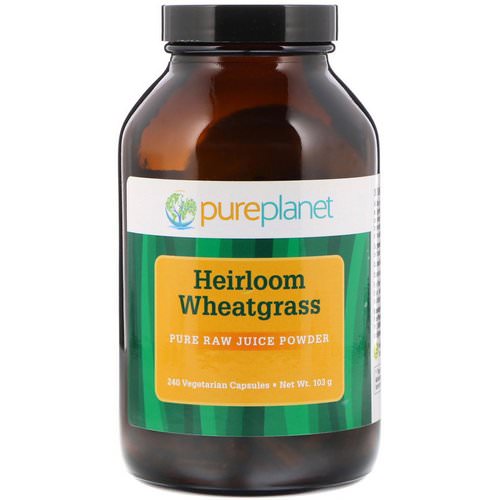 Pure Planet, Heirloom Wheatgrass, 240 Vegetarian Capsules فوائد
