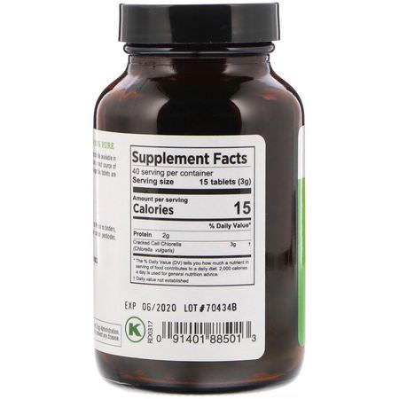 Pure Planet, Premium Cracked Cell Chlorella, 200 mg, 600 Tablets:شل,ريلا, الطحالب