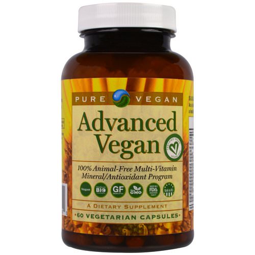 Pure Vegan, Advanced Vegan, 60 Veggie Caps فوائد