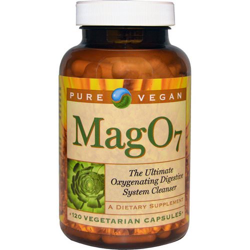 Pure Vegan, Mag 07, The Ultimate Oxygenating Digestive System Cleanser, 120 Veggie Caps فوائد